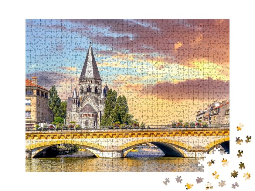 Puzzle de 1000 pièces « Vieille ville de Metz, France »