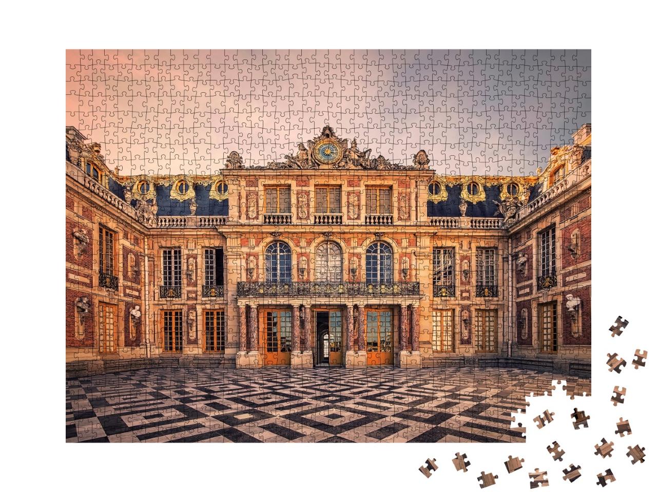 Puzzle de 1000 pièces « Façade du château de Versailles près de Paris »
