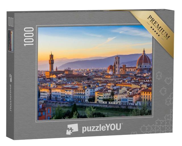 Puzzle de 1000 pièces « Vue de Florence au coucher du soleil, Italie »