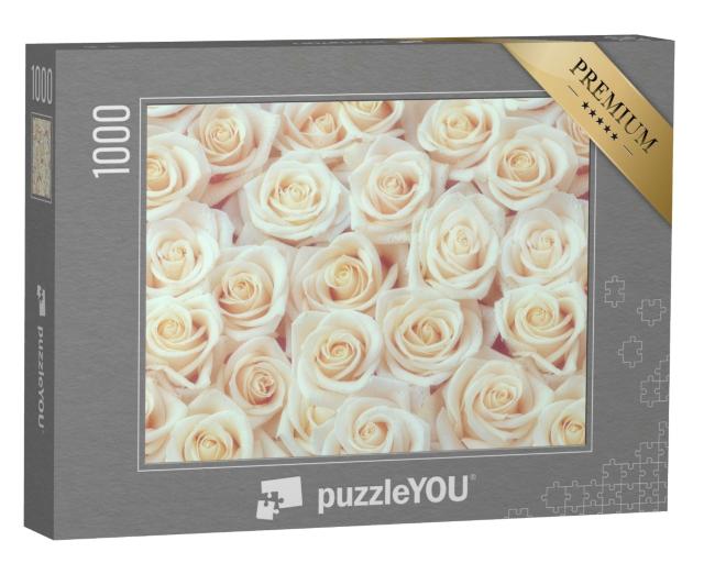 Puzzle de 1000 pièces « Roses blanches »