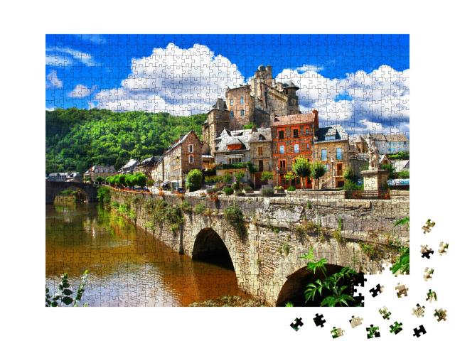 Puzzle de 1000 pièces « Estaing - l'un des plus beaux villages de France »