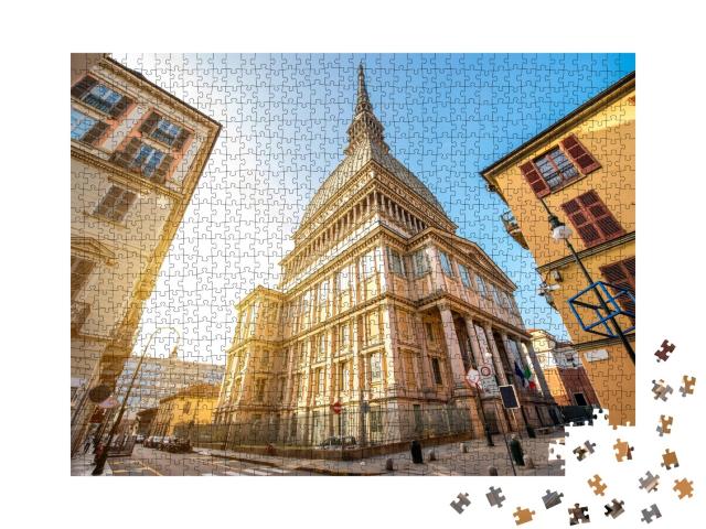 Puzzle de 1000 pièces « Le musée Mole Antonelliana, symbole de Turin »