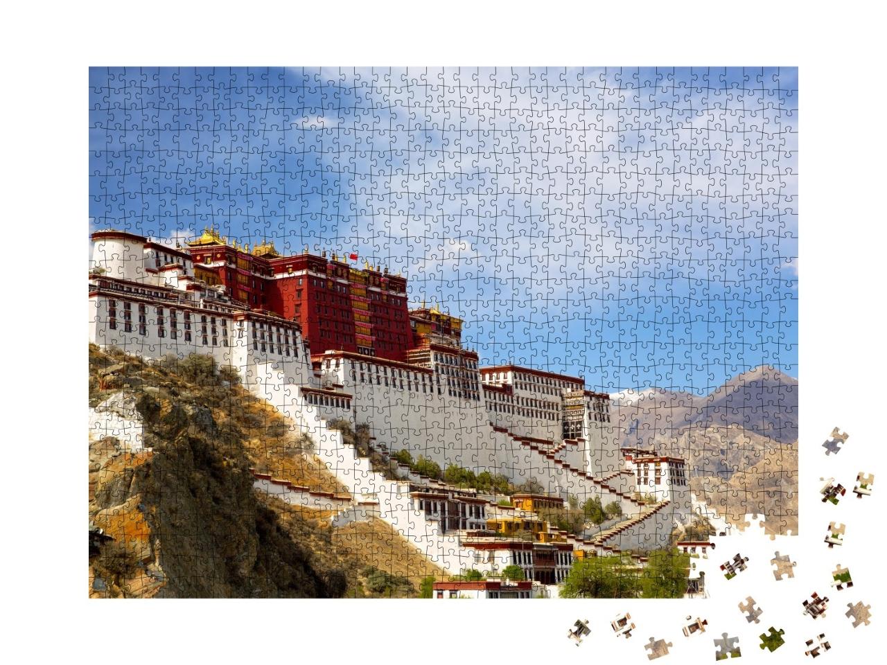 Puzzle de 1000 pièces « Palais du Potala à Lhassa, Tibet »