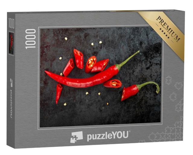 Puzzle de 1000 pièces « Piment rouge haché et entier »