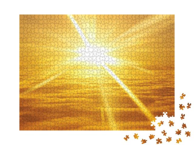 Puzzle de 1000 pièces « Lever de soleil sur les nuages »