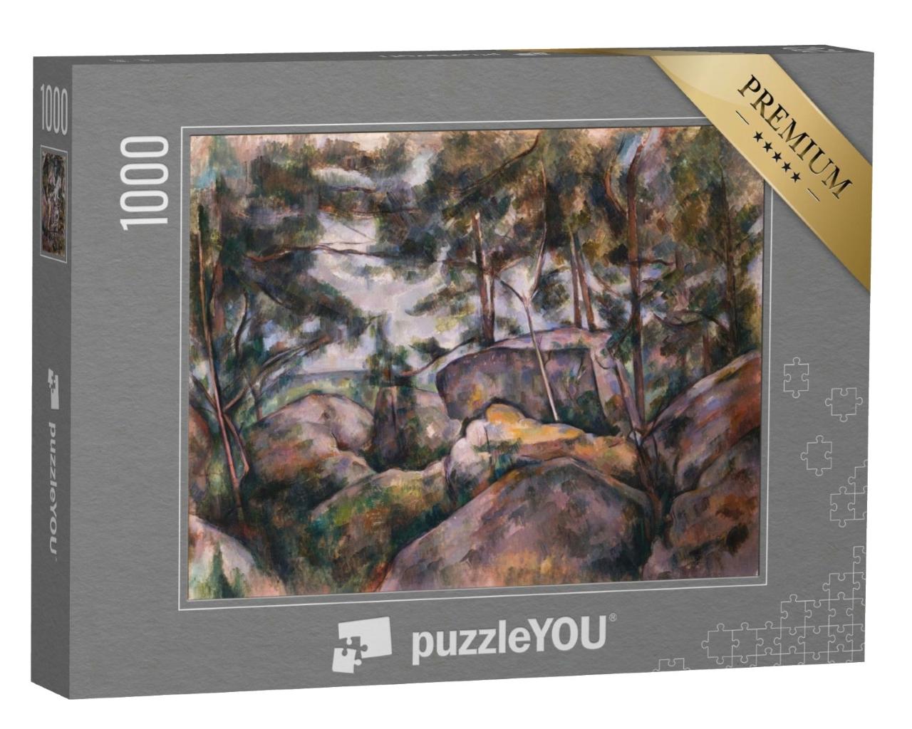 Puzzle de 1000 pièces « Paul Cézanne - Rocher dans la forêt »