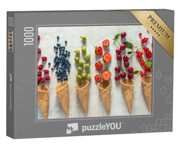 Puzzle de 1000 pièces « Gaufrettes glacées aux fruits »