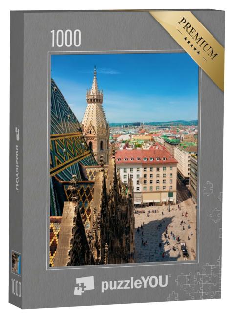 Puzzle de 1000 pièces « Cathédrale Saint-Étienne dans la vieille ville de Vienne »