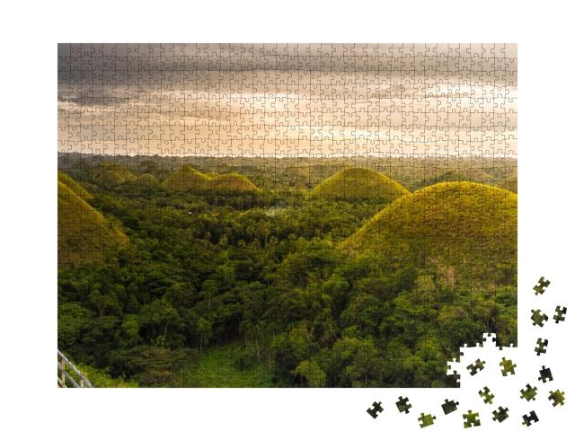 Puzzle de 1000 pièces « Colline de chocolat de la province de Bohol aux Philippines »