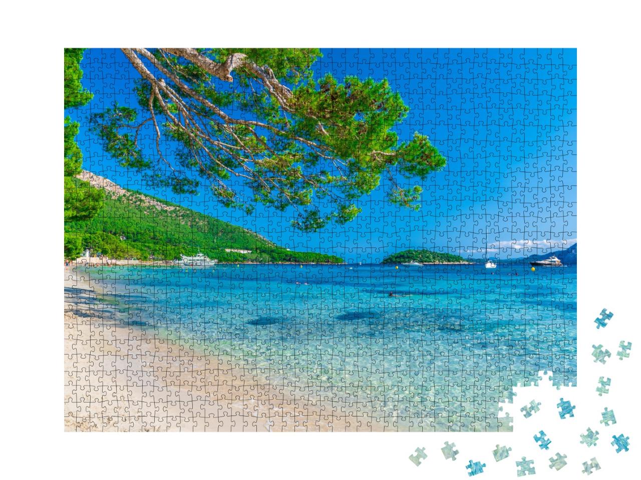 Puzzle de 1000 pièces « Playa de Formentor, Palma de Majorque, Espagne »