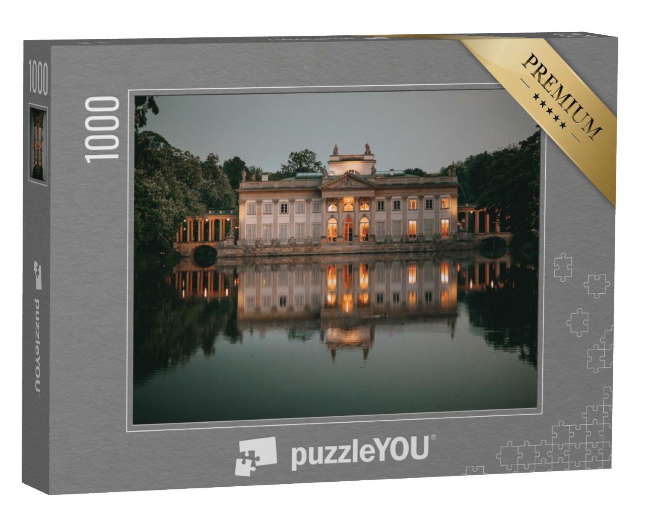 Puzzle de 1000 pièces « Palais royal sur l'eau dans le parc Lazienki, Varsovie »