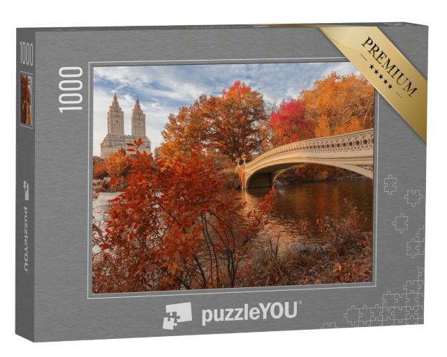 Puzzle de 1000 pièces « Bow Bridge à Central Park en automne, New York »