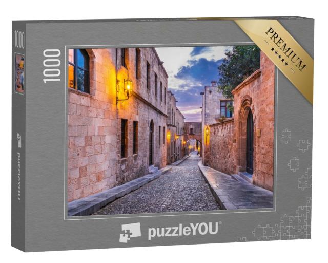 Puzzle de 1000 pièces « Avenue des Chevaliers : Ippoton, Rhodes, Grèce »