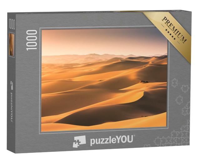 Puzzle de 1000 pièces « Mongolie : dunes de sable dans le désert de Gobi »