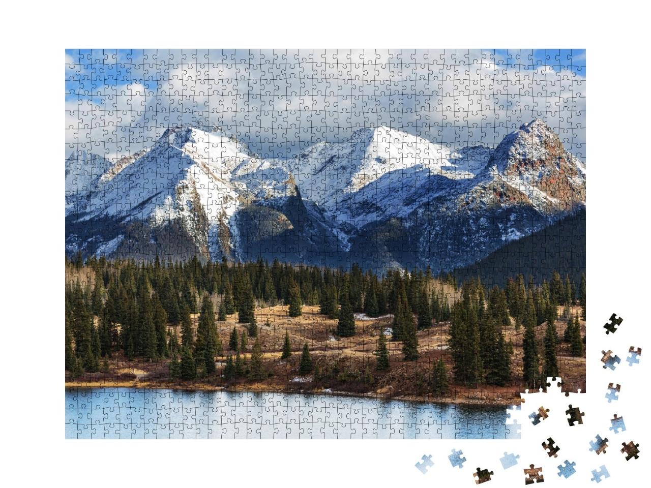 Puzzle de 1000 pièces « Paysage montagneux des Rocheuses du Colorado, États-Unis »