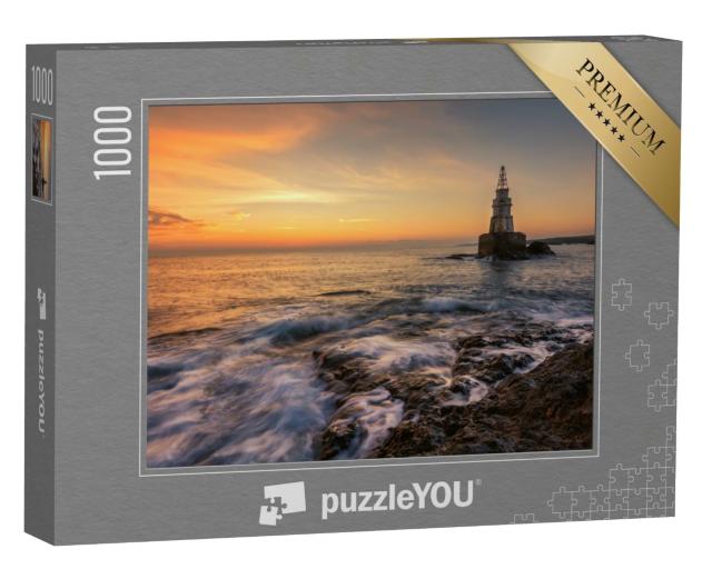 Puzzle de 1000 pièces « Lever de soleil au phare d'Ahtopol, Bulgarie »