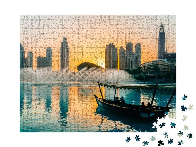 Puzzle de 1000 pièces « Fontaine de Dubaï, été 2016 »