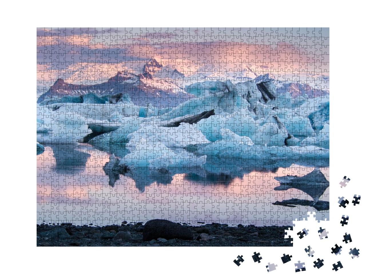 Puzzle de 1000 pièces « Lagune glaciaire Jokulsarlon, Islande »