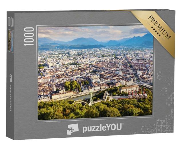 Puzzle de 1000 pièces « Grenoble - panorama aérien de la ville. Grenoble, Auvergne-Rhône-Alpes, France. »