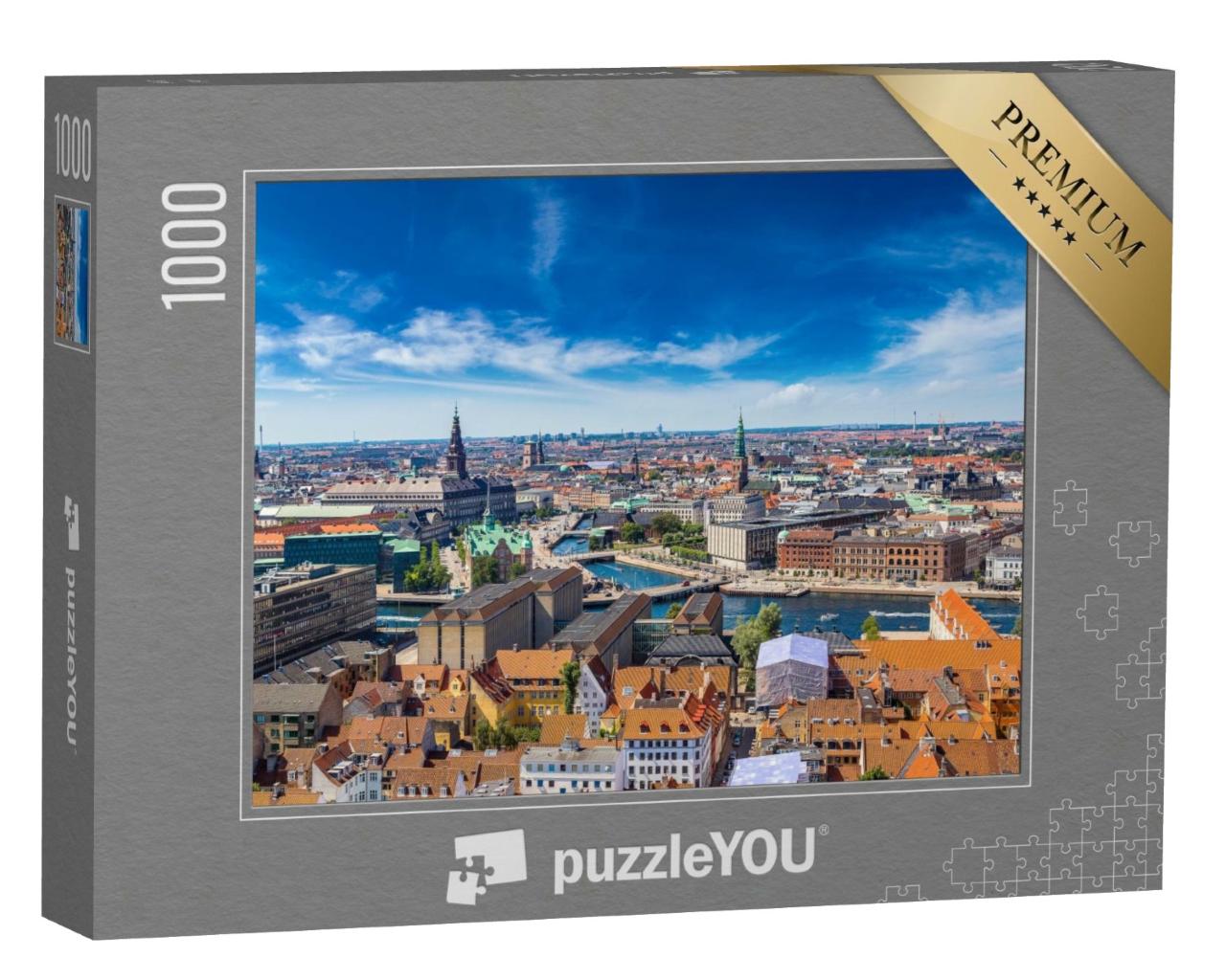 Puzzle de 1000 pièces « Belle journée d'été à Copenhague »