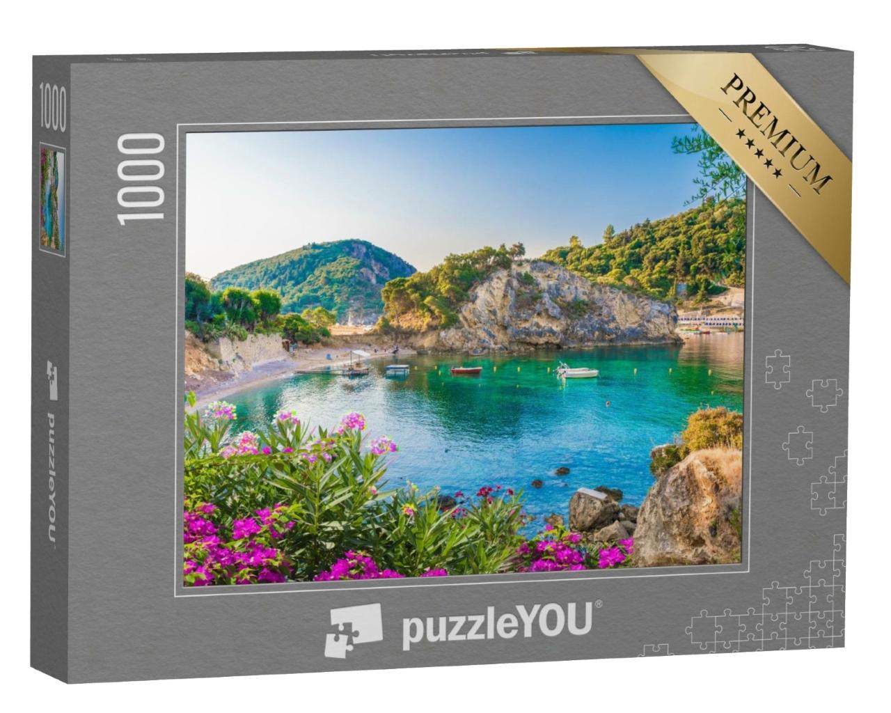 Puzzle de 1000 pièces « Baie de Paleokastritsa sur l'île de Corfou, Grèce »