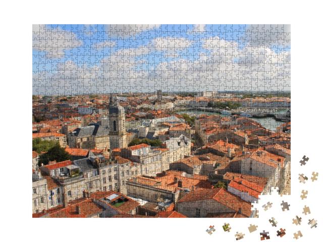 Puzzle de 1000 pièces « La Rochelle, ville française et port du golfe de Gascogne »