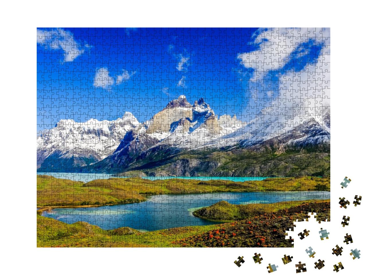 Puzzle de 1000 pièces « Magnifique paysage de Patagonie dans le parc national Torres del Paine, Chili »