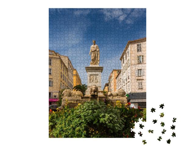 Puzzle de 1000 pièces « Le monument Napoléon Bonoparte à Ajaccio, Corse, France »
