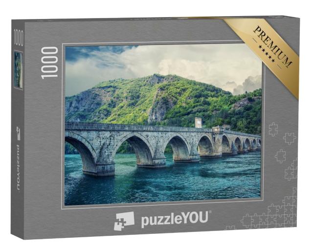 Puzzle de 1000 pièces « Le pont sur la Drina »