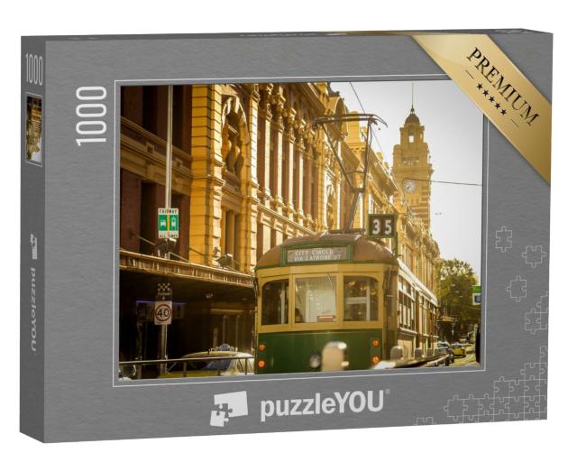 Puzzle de 1000 pièces « Tramway de Melbourne, Australie »