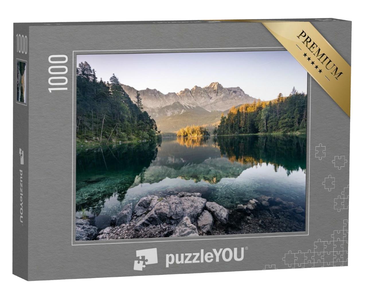 Puzzle de 1000 pièces « Zugspitze photographiée depuis l'Eibsee »