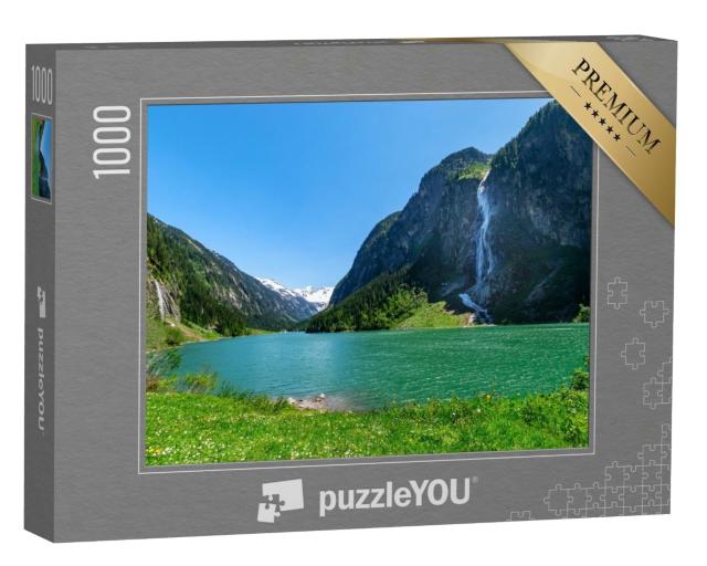 Puzzle de 1000 pièces « Magnifique parc naturel des Alpes de Zillertal, Autriche, Tyrol »
