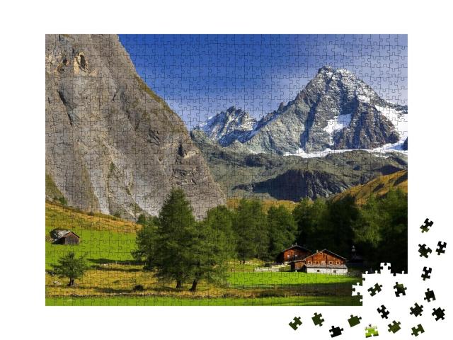 Puzzle de 1000 pièces « Sommet du Grossglockner (3798m), Parc national Hohe Tauern, Alpes autrichiennes, Autriche »