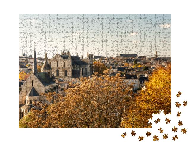 Puzzle de 1000 pièces « Vue sur la ville de Poitiers »