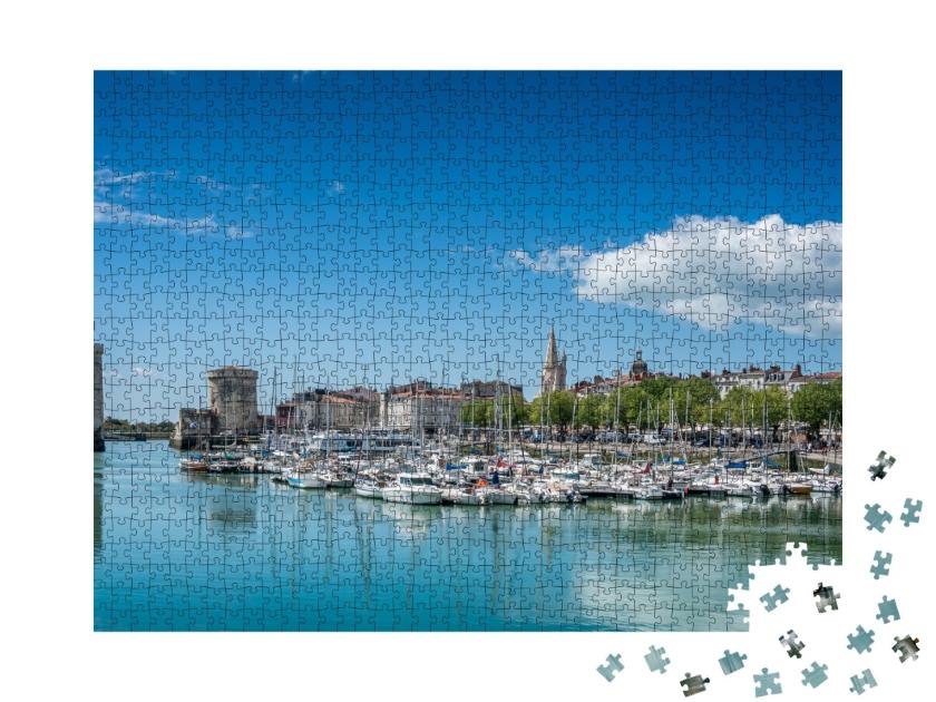 Puzzle de 1000 pièces « Vieux port de La Rochelle, Nouvelle Aquitaine, France. journée ensoleillée »