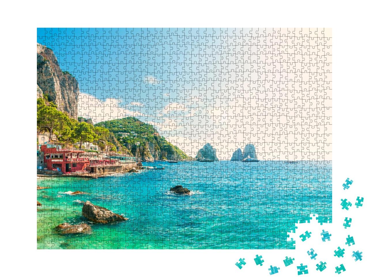 Puzzle de 1000 pièces « Plage Marina Piccola, Capri, Italie »