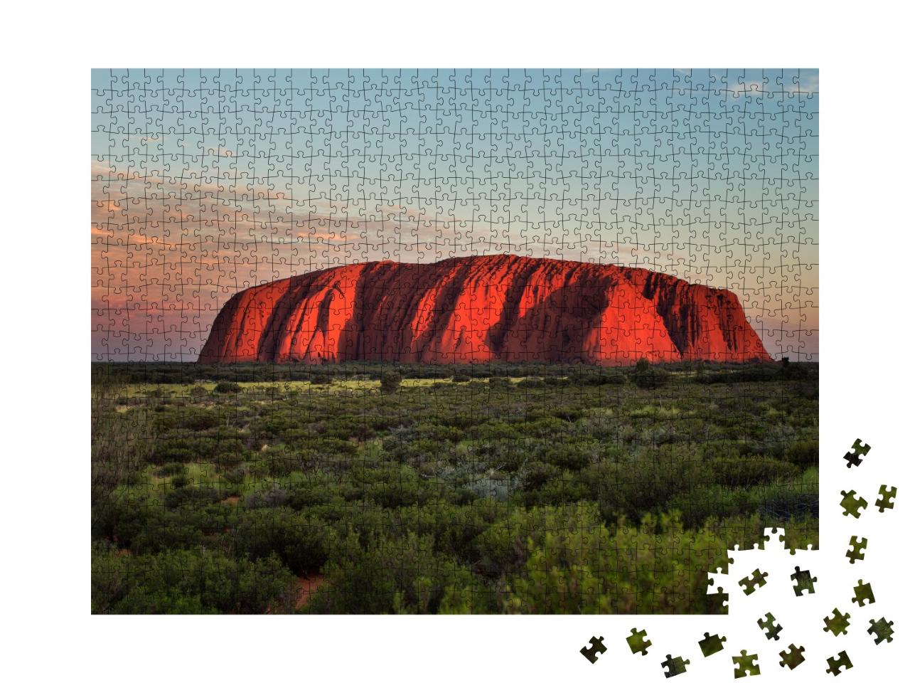 Puzzle de 1000 pièces « Magique : Ayers Rock en Australie »