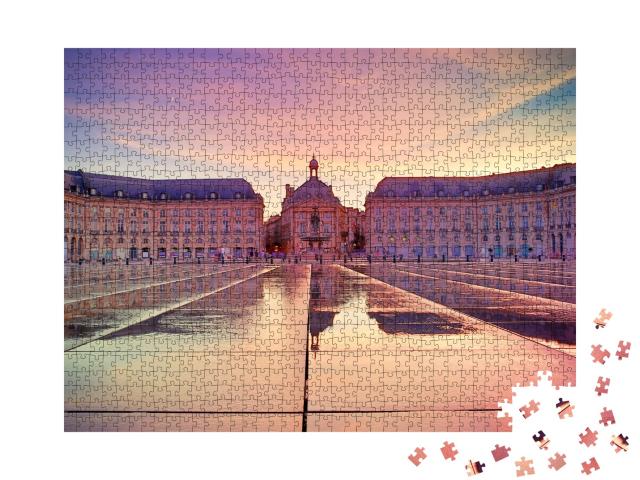 Puzzle de 1000 pièces « Place de la Bourse à Bordeaux »