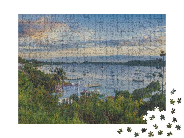 Puzzle de 1000 pièces « dans le style artistique de Claude Monet - La baie de Neiafu, Tonga, Pacifique Sud »