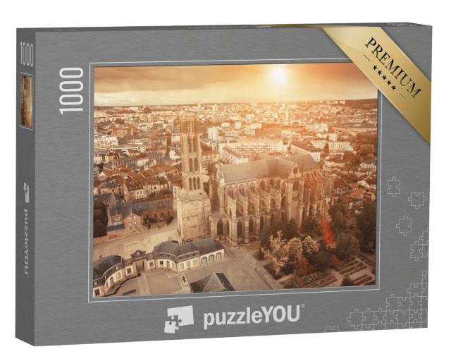 Puzzle de 1000 pièces « Célèbre cathédrale gothique dans la ville de Limoges en France, Europe »