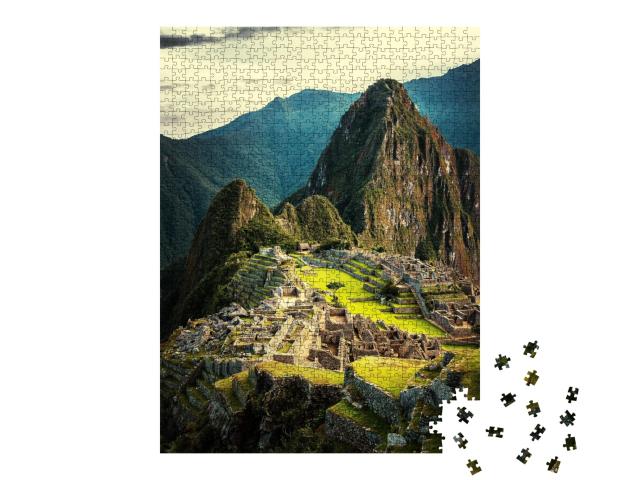 Puzzle de 1000 pièces « Machu Picchu au coucher du soleil »