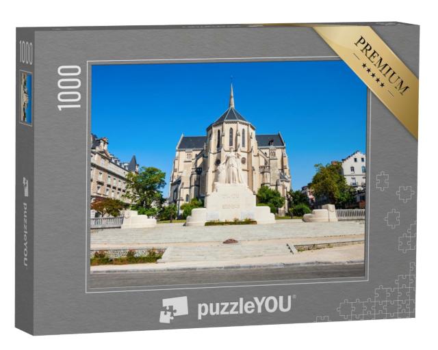 Puzzle de 1000 pièces « Monument aux morts et Paroisse Eglise Saint Martin »