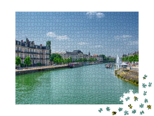 Puzzle de 1000 pièces « Vue sur la Meuse, Canal de l'Est »
