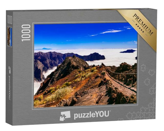 Puzzle de 1000 pièces « Chemin vers le ciel. Mirador Roque de los Muchachos - La Palma, Îles Canaries »