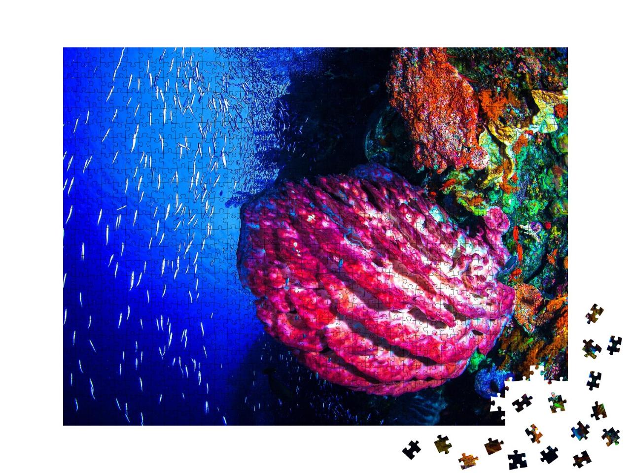 Puzzle de 1000 pièces « Une vie colorée dans le monde sous-marin »