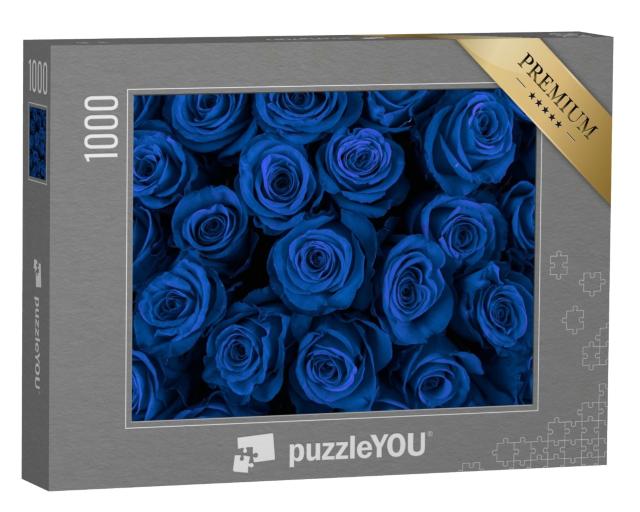 Puzzle de 1000 pièces « Magnifiques roses bleues »