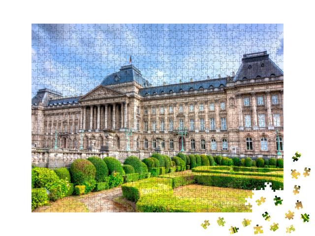 Puzzle de 1000 pièces « Palais royal de Bruxelles, Belgique »