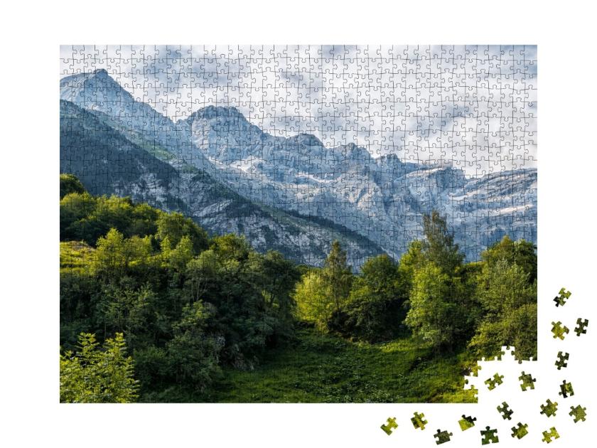 Puzzle de 1000 pièces « Vue des Pyrénées françaises »