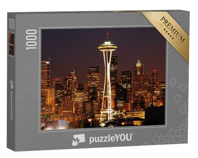 Puzzle de 1000 pièces « Seattle de nuit »