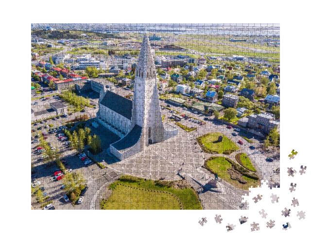 Puzzle de 1000 pièces « Église de Rekjavik, capitale de l'Islande »